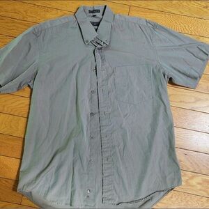 Valentino Men's Casual Gray Button Down Shirt Size L